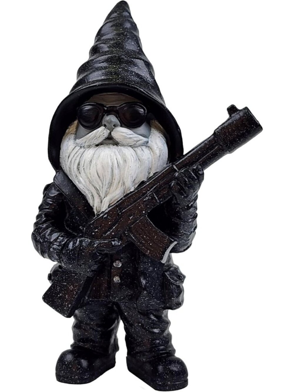 Handcrafted 8" Garden Gnome Statue - Waterproof, UV-Resistant Lawn Decor